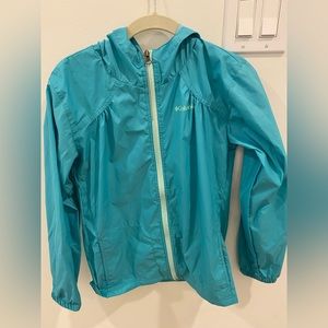 Columbia hooded rain jacket